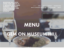 Tablet Screenshot of museumhillcafe.net